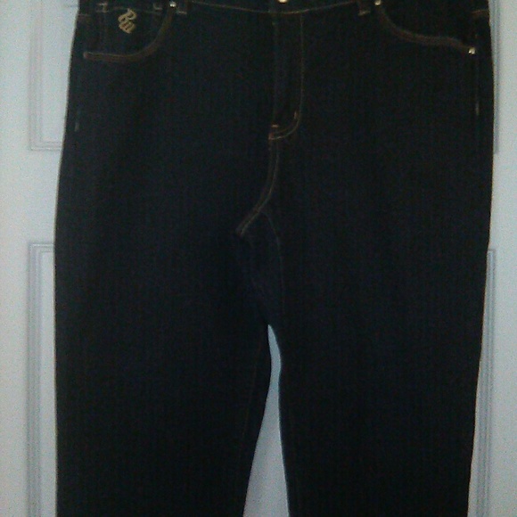 Ladies Dark Denim Jeans by RocaWear - Picture 2 of 8